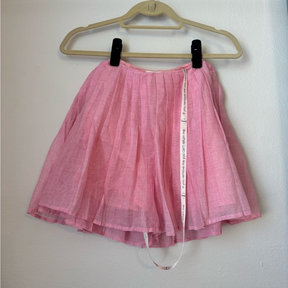 NWT VitaGrace Annika Pleat & Flare High Waist Shorts, Flamingo Pink- Small